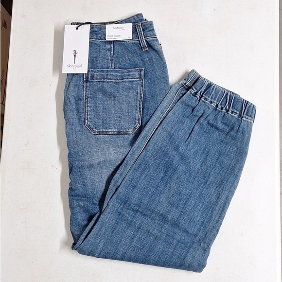 NEW! SkinnyGirl “Cheryl Denim Jogger” Jeans, Mid-Rise Blue - Picture 2 of 11